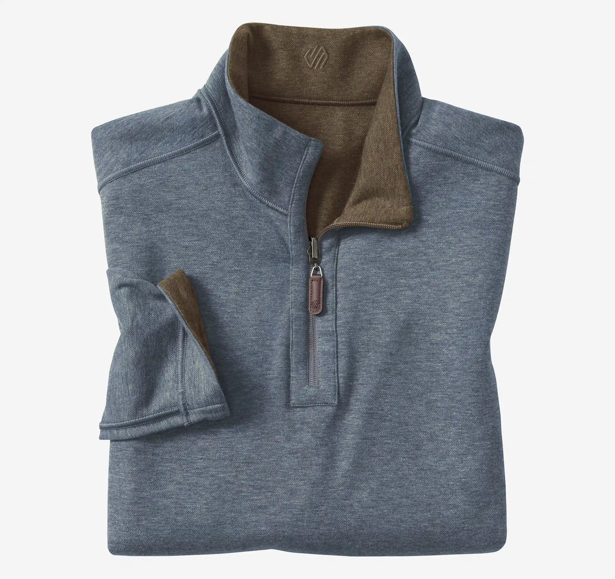 Icon Reversible Quarter-Zip - Brown/Blue