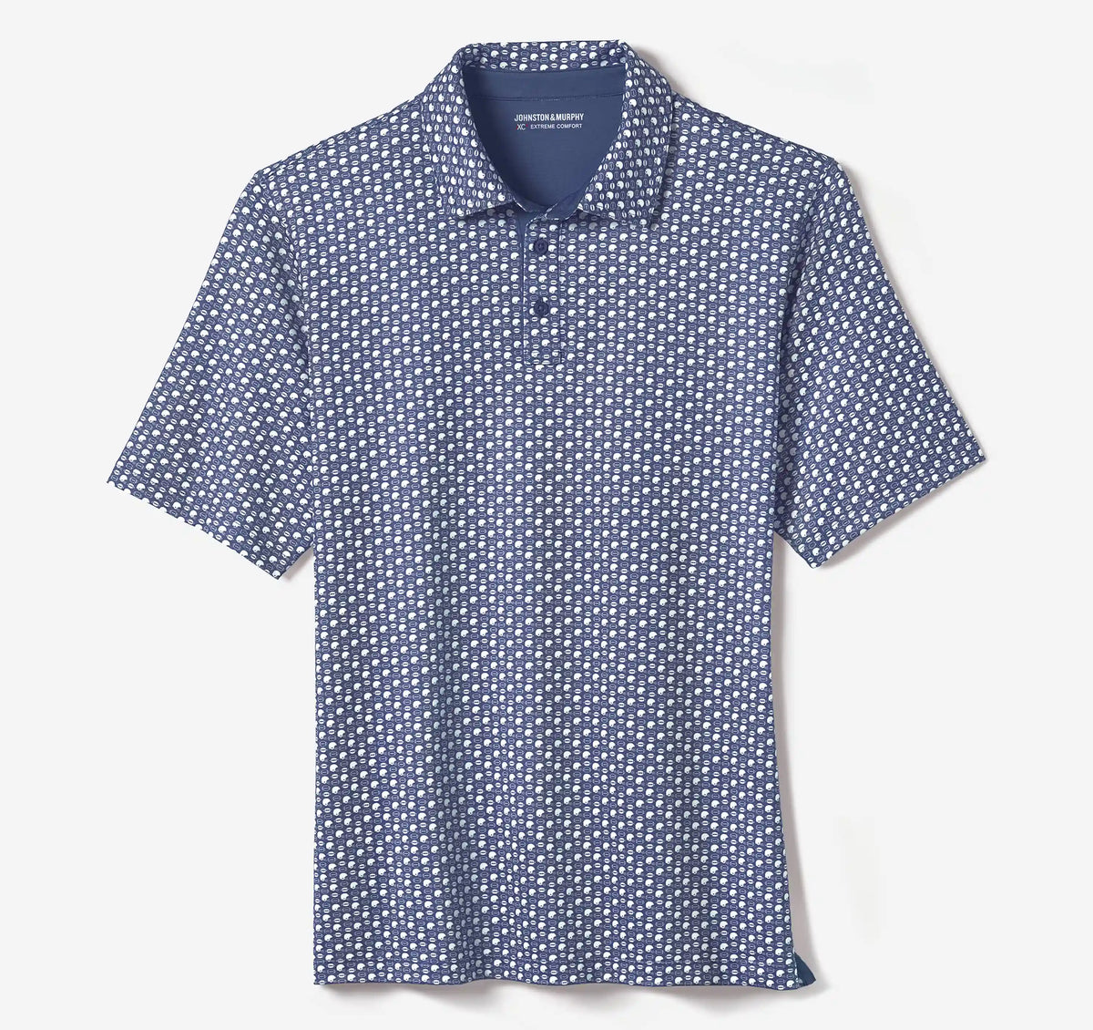 Game Day XC+™ Helmet-and-Football Print Polo - Navy