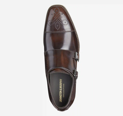 Arrister Double-Monk Cap Toe - Mahogany Italian Full-Grain Leather