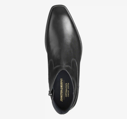 Ashton Inside-Zip Boot - Black Hand-Finished Full-Grain Leather