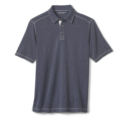 Vintage Slub Polo - Navy