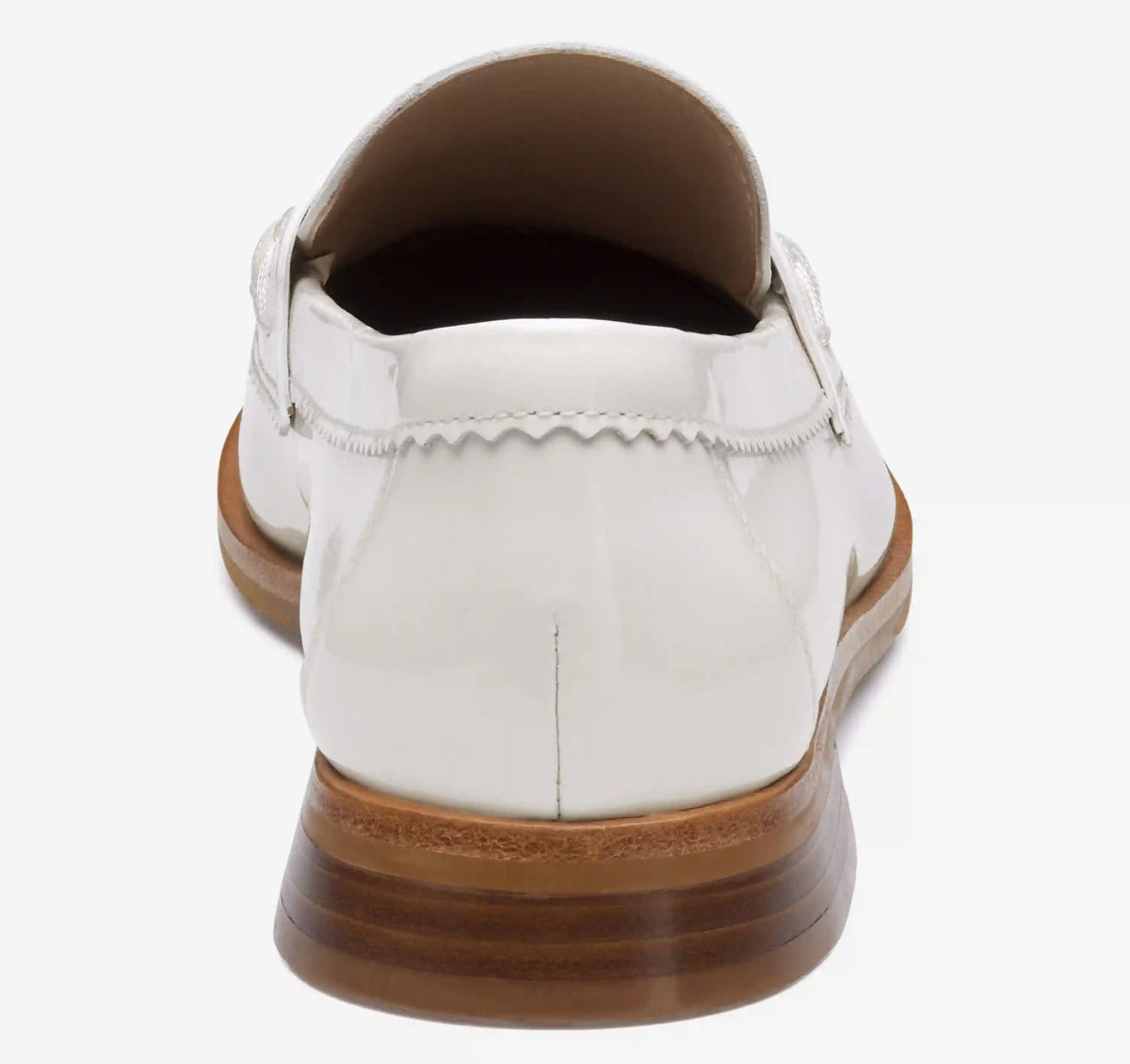 Gillian Penny Loafer - White Patent Leather