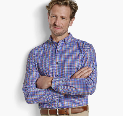 XC+™ Motion Long-Sleeve Sport Knit Shirt - Multi Check