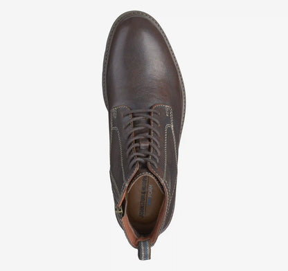 Britton Plain Toe Boot - Dark Brown Bomber Leather