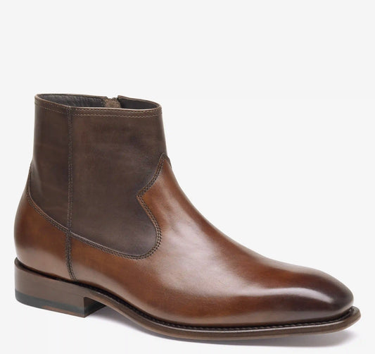 Ashton Inside-Zip Boot - Tan/Brown Hand-Finished Full-Grain Leather