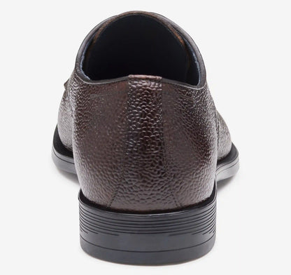 Flynch Plain Toe - Mahogany English Scotch Grain