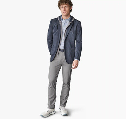 XC Flex® Pinnacle Hooded Knit Blazer - Navy Birdseye
