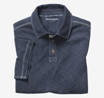 Vintage Slub Polo - Navy
