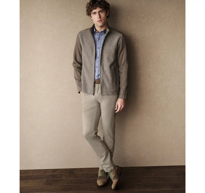 Brushed Twill Full-Zip - Mushroom
