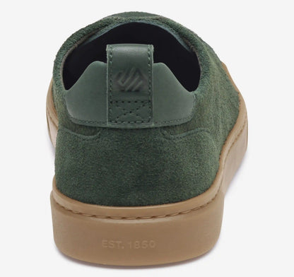 Ollie Lace-to-Toe - Olive Washable Suede