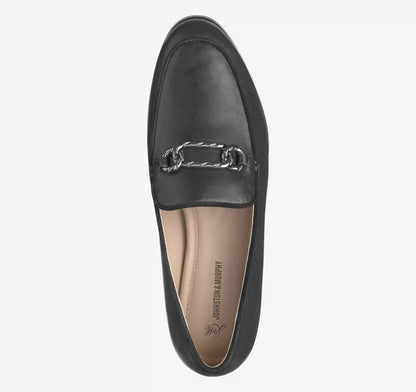 Ali Chain Loafer - Black Nappa Leather