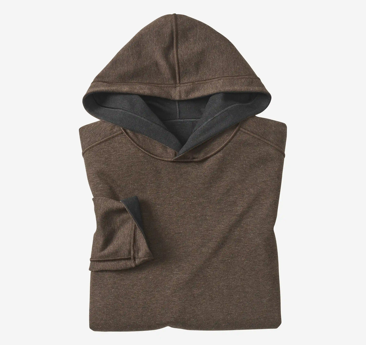 Icon Reversible Hooded Pullover - Charcoal/Brown