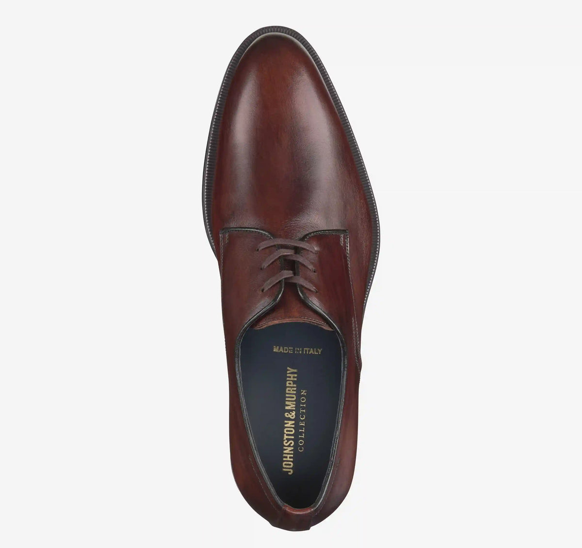 Flynch Plain Toe - Mahogany Italian Calfskin